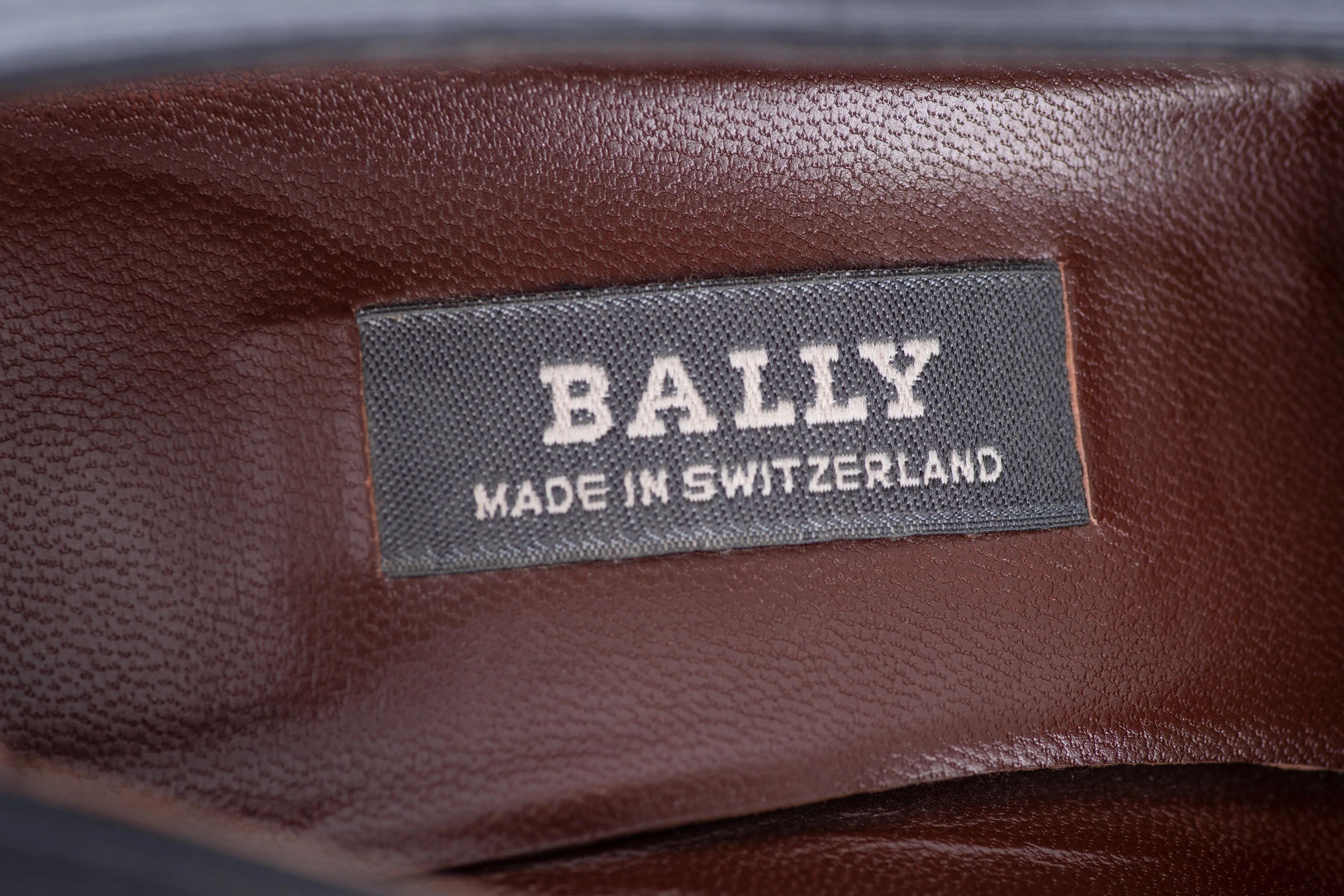 Bally Swiss Made Black Leather Angled Square Toe Pumps, US 9/ UK 6.5