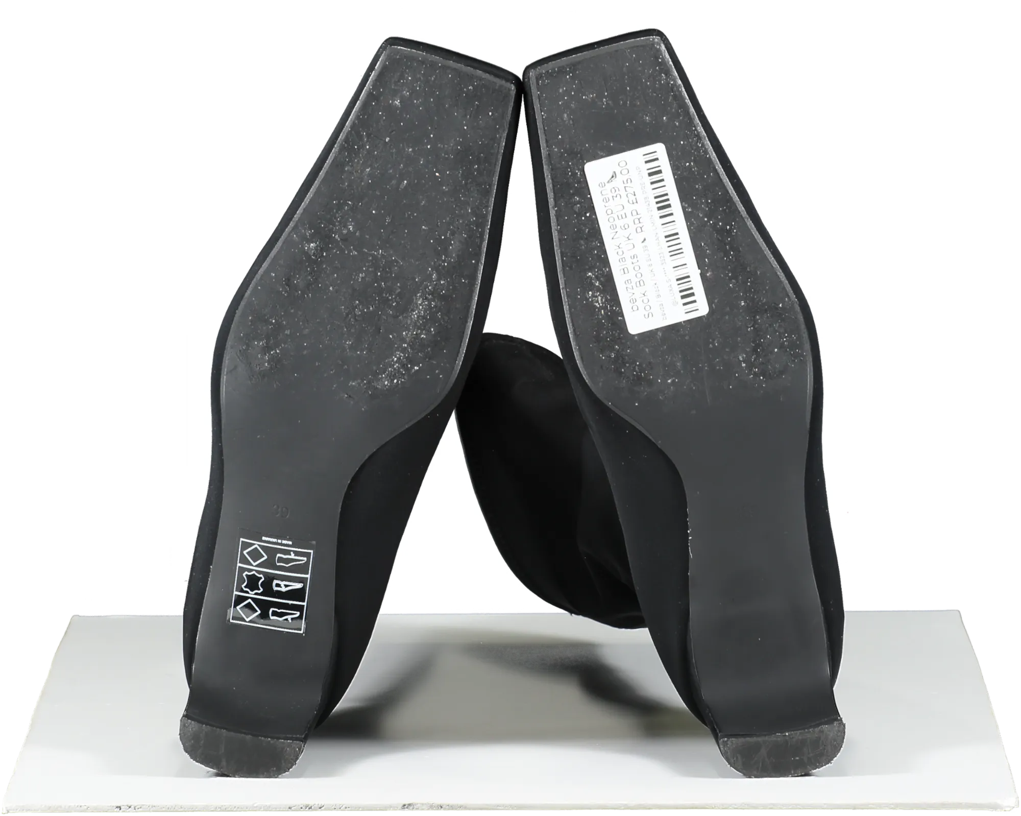 bevza Black Neoprene Sock Boots UK 6 EU 39 
