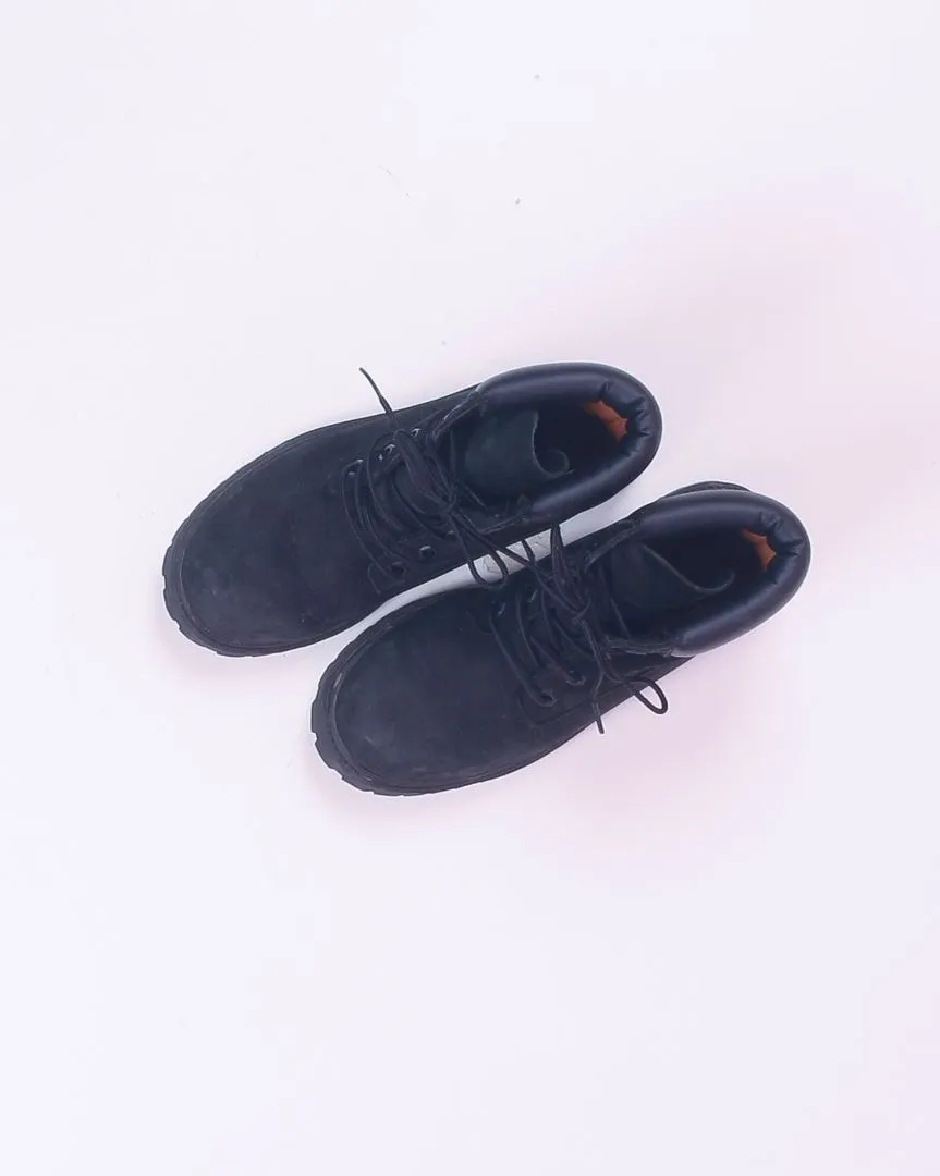 Black Timberland Combat Boots, 5.5