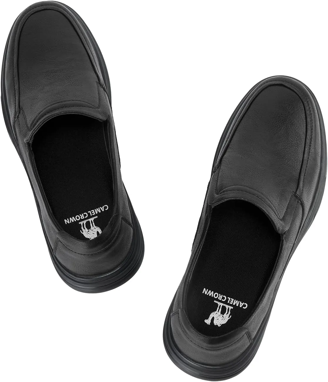 CAMEL CROWN Mens Loafers Slip On Casual Dress Loafer Soft Flats Driving Walking Shoes for Work Office Business Daily