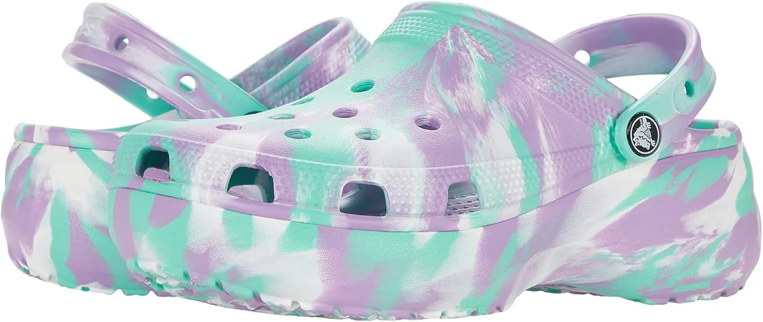 Crocs Women's Classic Platform Marbled Clog