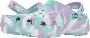 Crocs Women's Classic Platform Marbled Clog