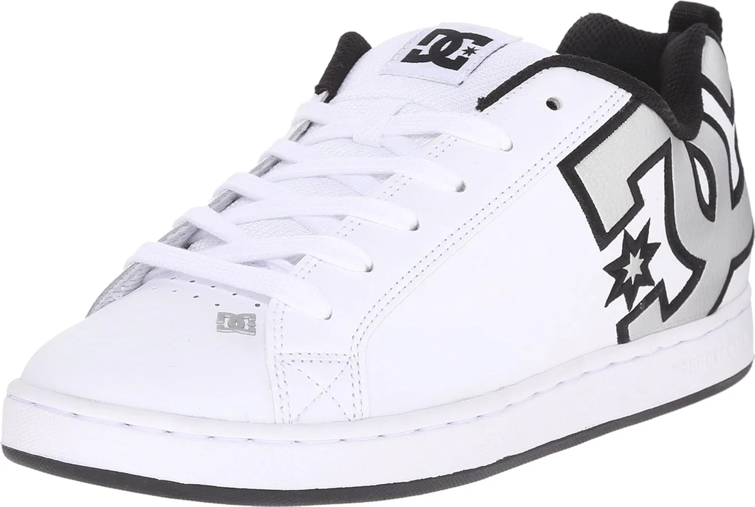 DC Women's Court Graffik White/M Silver 7 Sneakers