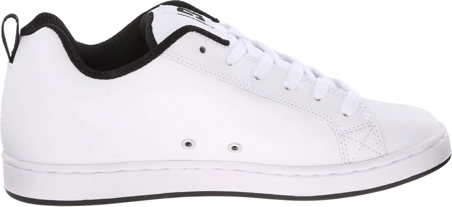 DC Women's Court Graffik White/M Silver 7 Sneakers