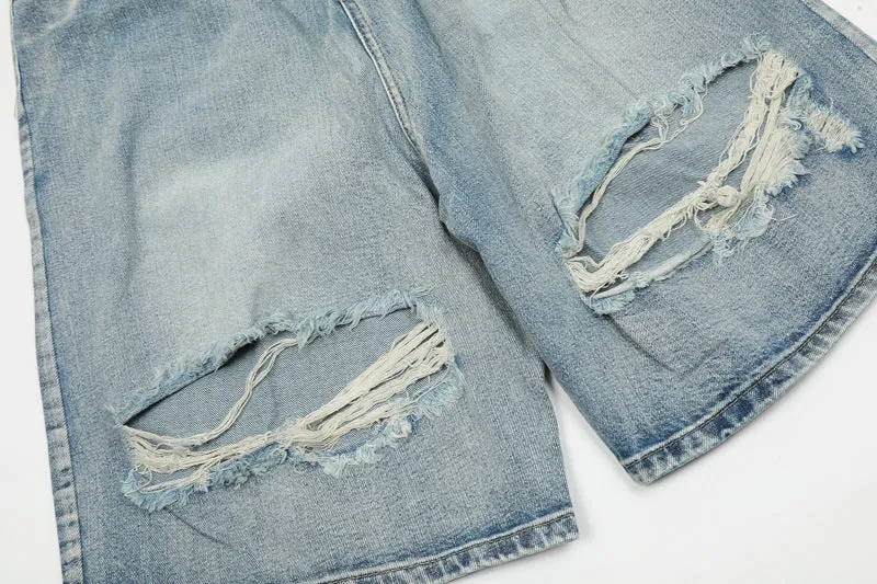 distressed denim shorts for summer