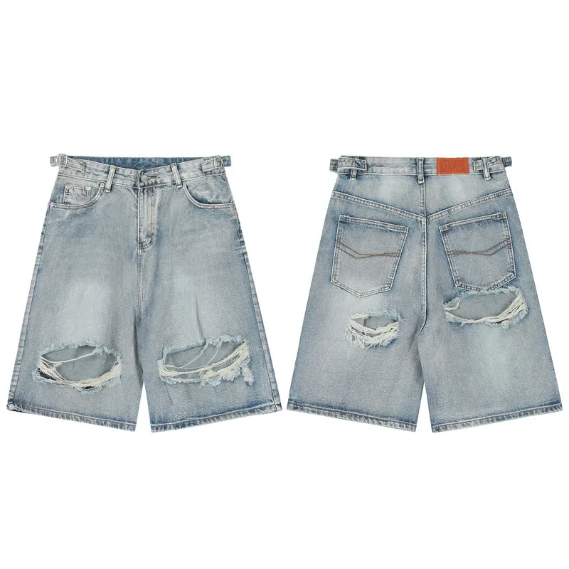 distressed denim shorts for summer