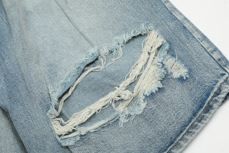 distressed denim shorts for summer