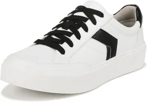 Dr. Scholl's Shoes Womens Madison Lace Sneaker Oxford White/Black Smooth 7.5 M