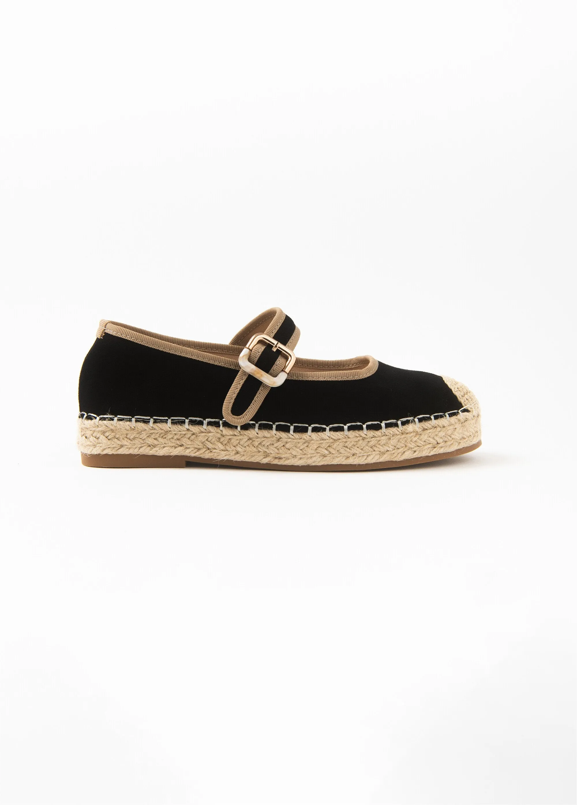 Espadrilles à boucle semelle corde