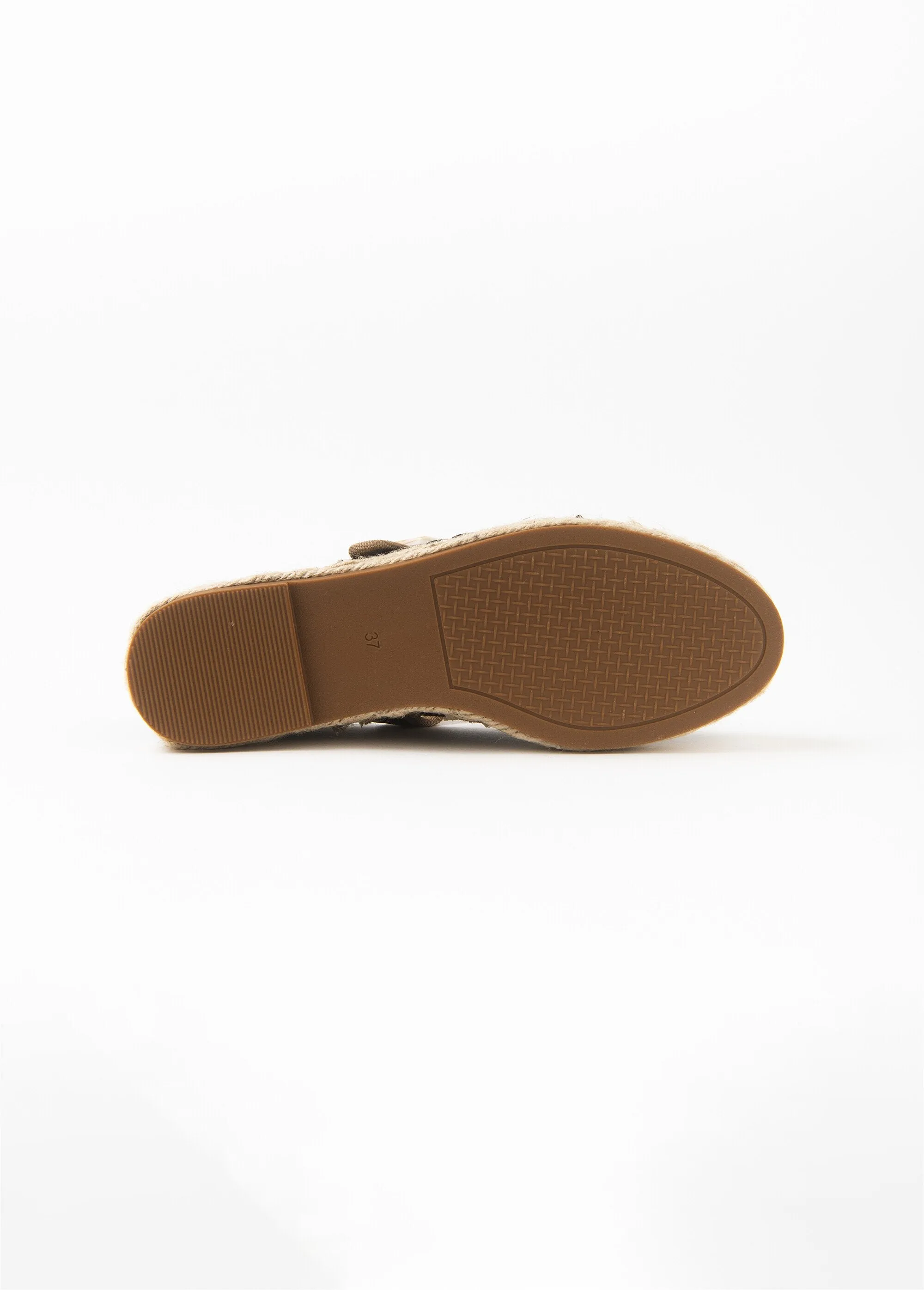 Espadrilles à boucle semelle corde