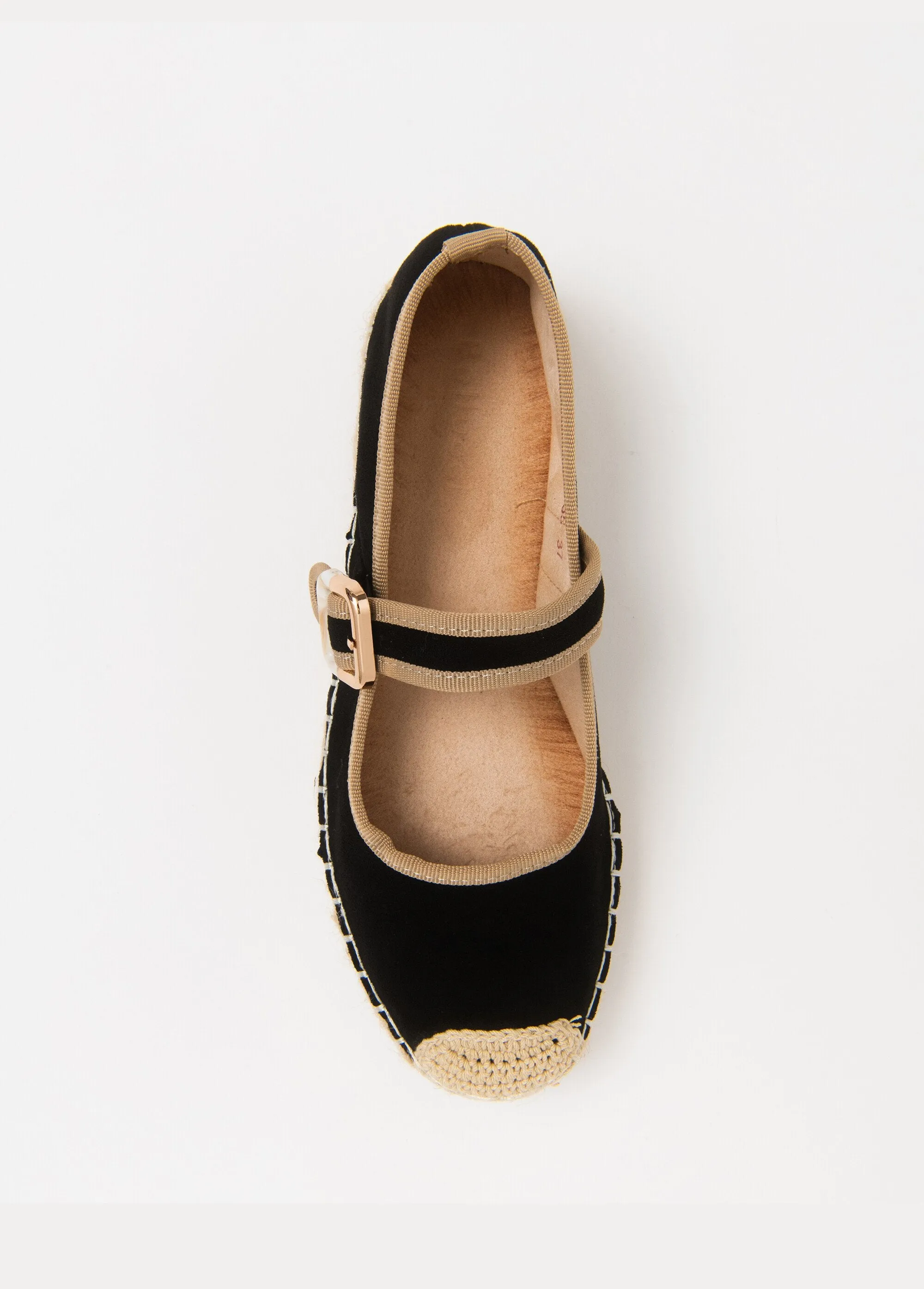 Espadrilles à boucle semelle corde