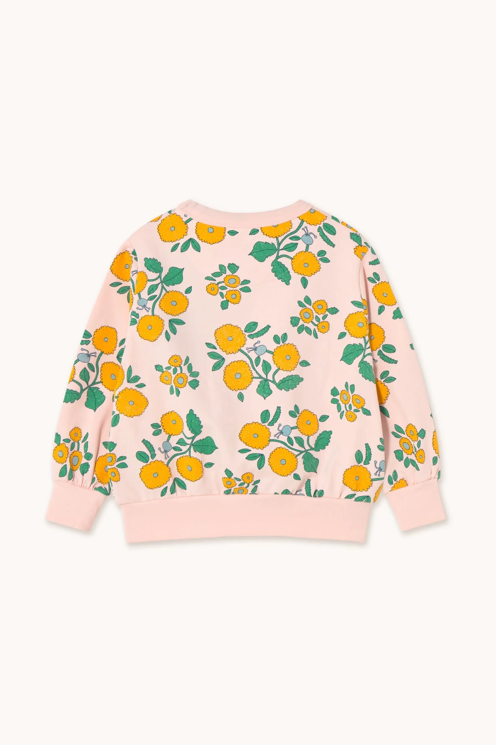 Flowers Sweatshirt in Pastel Pink