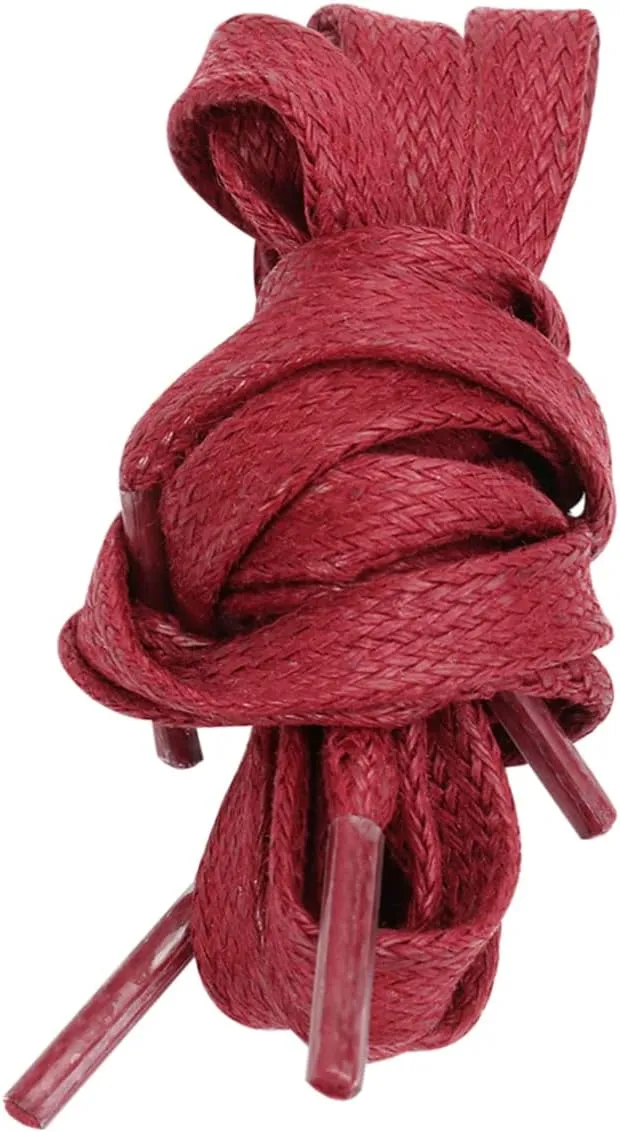 GALPADA 1 Pair Flat Waxed Shoelaces Casual Shoe Tie Cotton Shoelace Sneakers Shoelace Flat Shoelaces