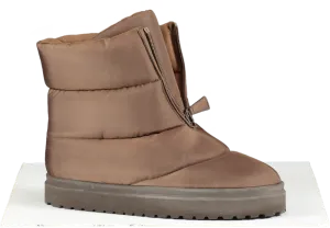 GIA COUTURE Brown Zip Up Moon Boots UK 6 EU 39 