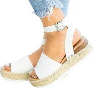Gibobby Womens Sandals,Womens Summer Crystal Open Toe Flip Flops Shoes Flat Strappy Sandals Comfort Ladies Sandals