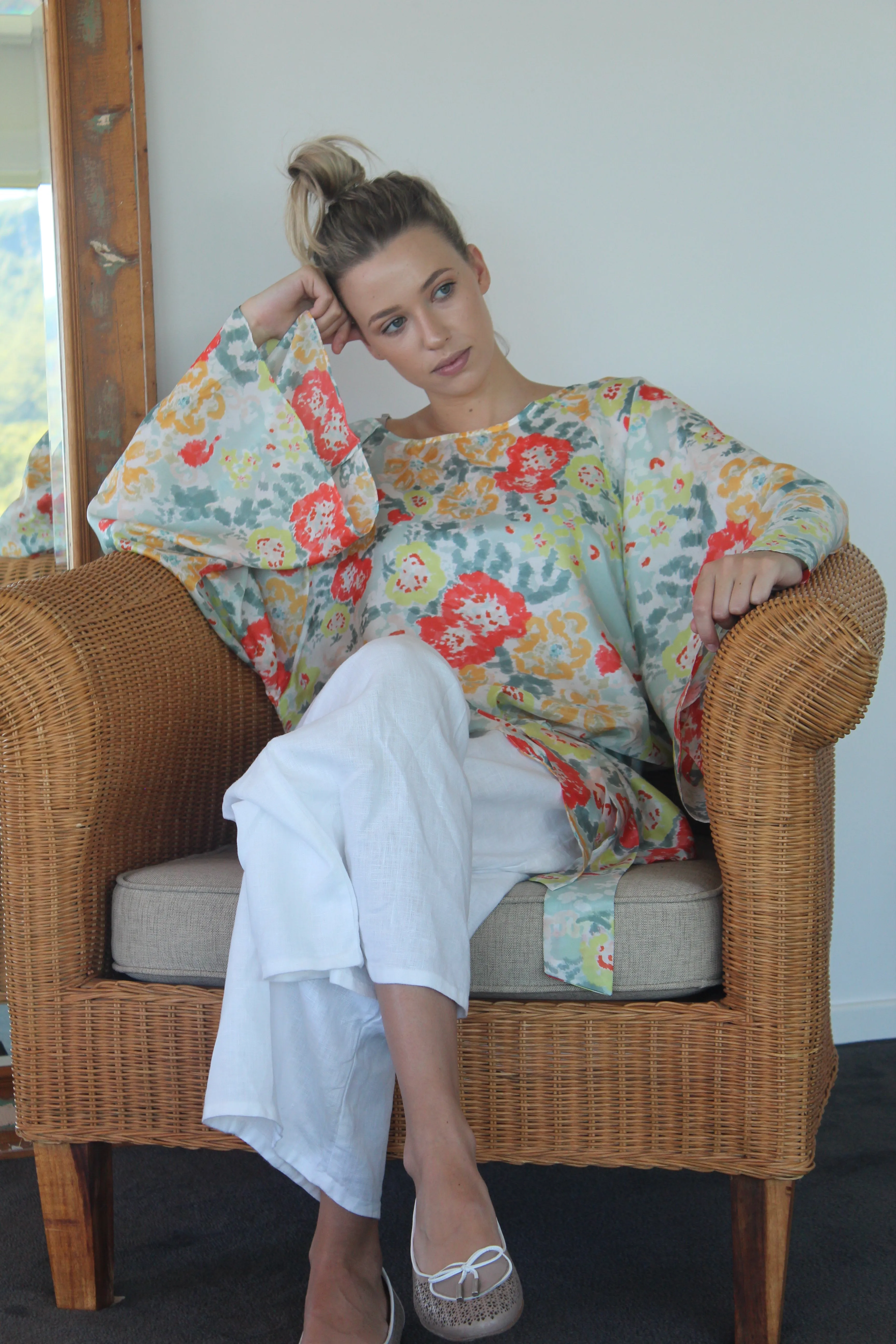 Kaftan Blouse Spring Garden -SALE