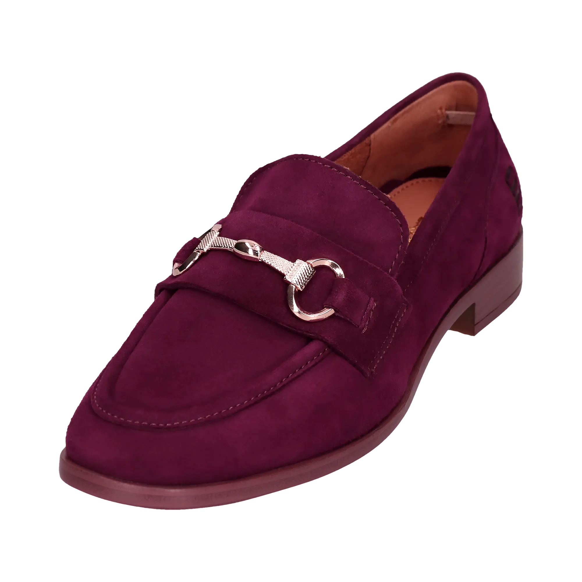 Leder Loafers bordeaux
