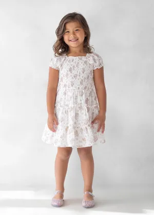 Mabel & Honey - White Rose Garden Dress
