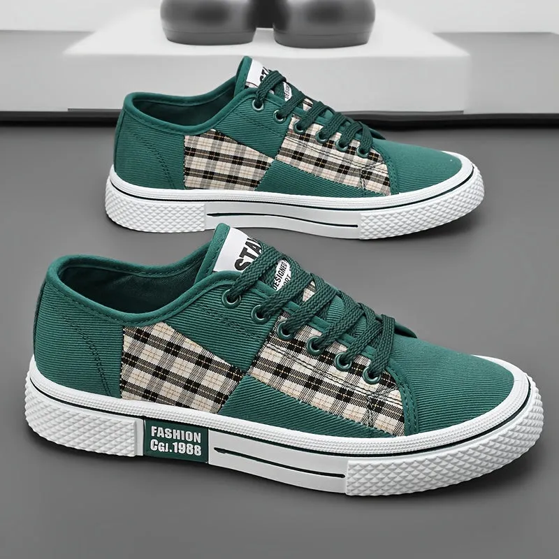 Men's Vintage Skateboard Shoes | Green Red Or Black