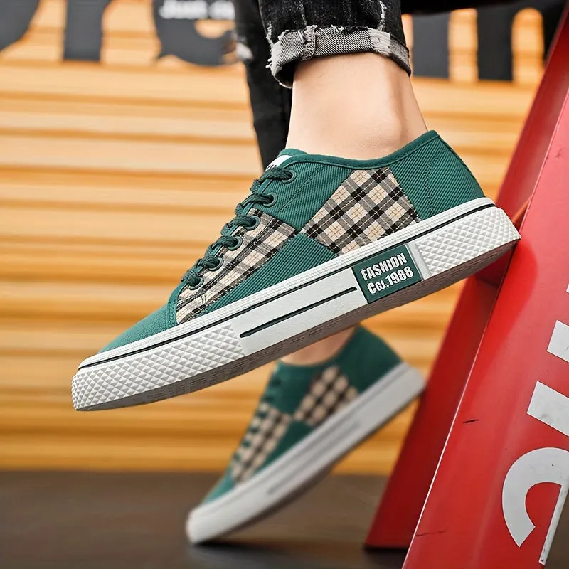 Men's Vintage Skateboard Shoes | Green Red Or Black