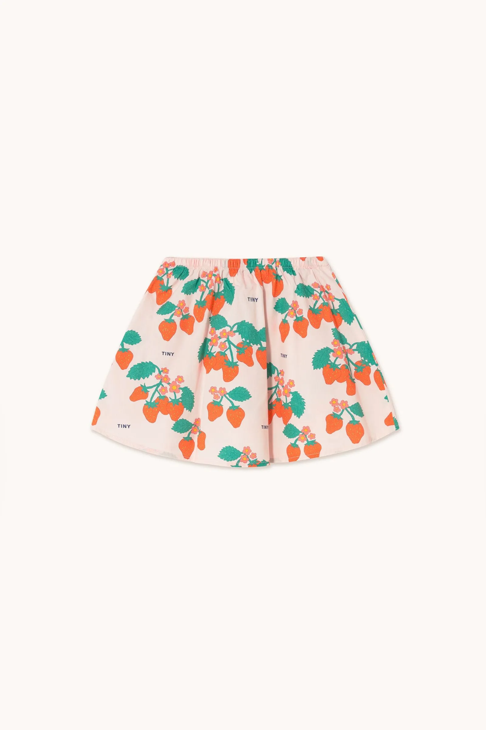 Strawberries Skirt in Pastel Pink