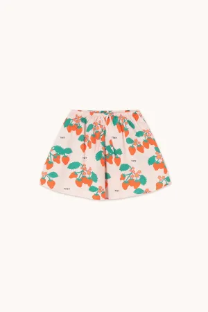 Strawberries Skirt in Pastel Pink