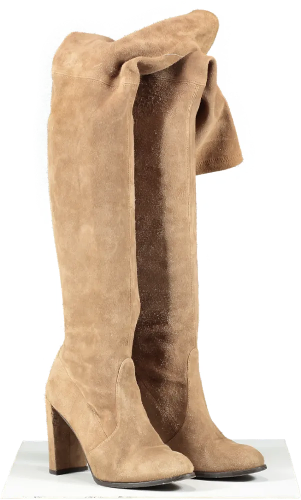 Stuart Weitzman Brown Highland Suede Over-the-knee Boots UK 4 EU 36