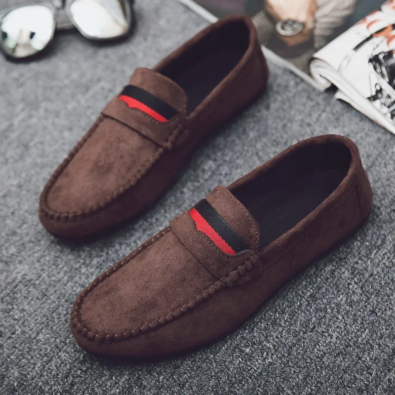 Summer Korean version tide shoes men's social loafers men's social people lazy shoes black one-pedal casual shoes men