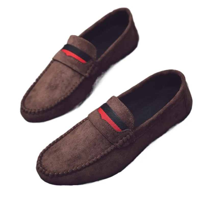 Summer Korean version tide shoes men's social loafers men's social people lazy shoes black one-pedal casual shoes men