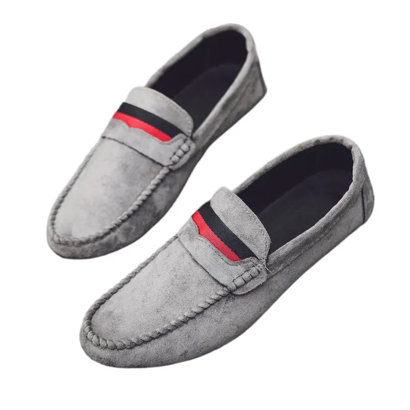Summer Korean version tide shoes men's social loafers men's social people lazy shoes black one-pedal casual shoes men