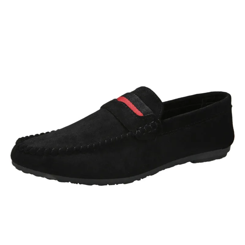 Summer Korean version tide shoes men's social loafers men's social people lazy shoes black one-pedal casual shoes men