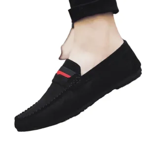 Summer Korean version tide shoes men's social loafers men's social people lazy shoes black one-pedal casual shoes men