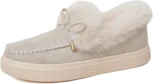 Winter Boots For Women Fashion Ankle Boot Slip On Comfortable Snow Fuzzy Booties Sneaker Casual Walking Shoes Loafers