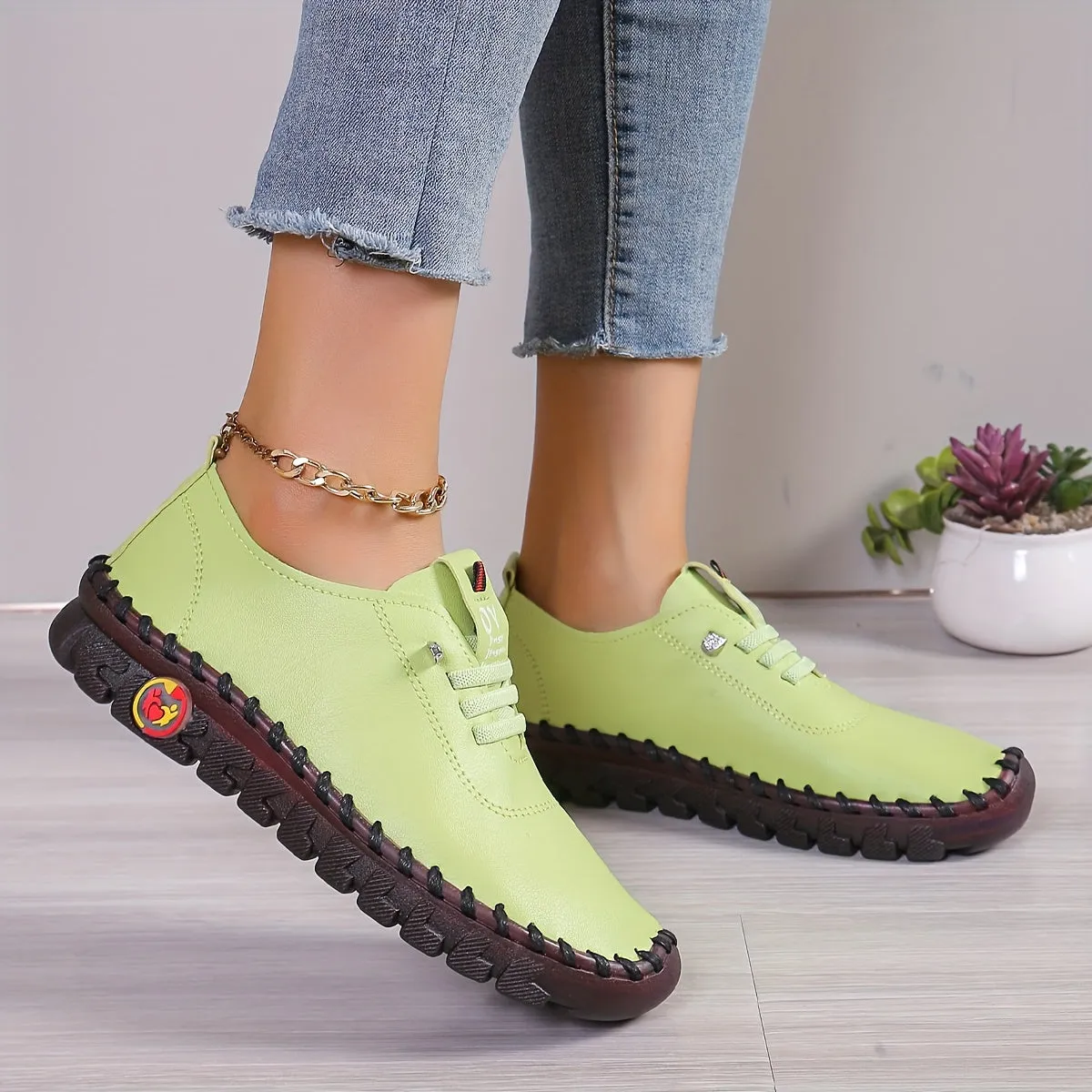 Women's Yellow SlipOn Sneakers Comfy NonSlip For Summer And AllSeasons