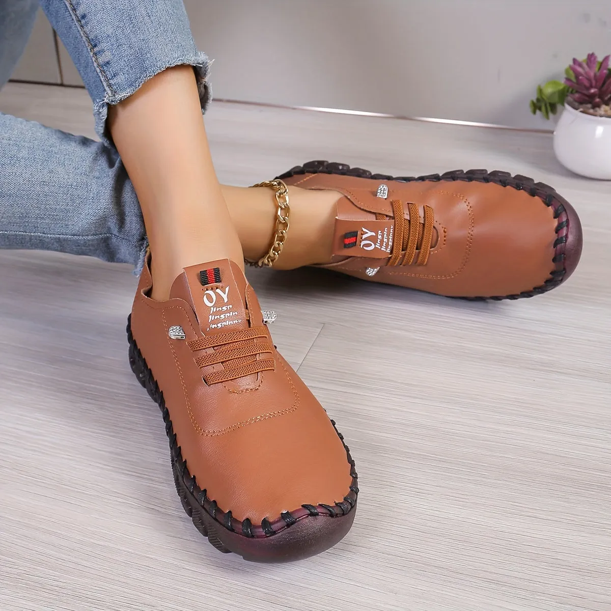 Women's Yellow SlipOn Sneakers Comfy NonSlip For Summer And AllSeasons